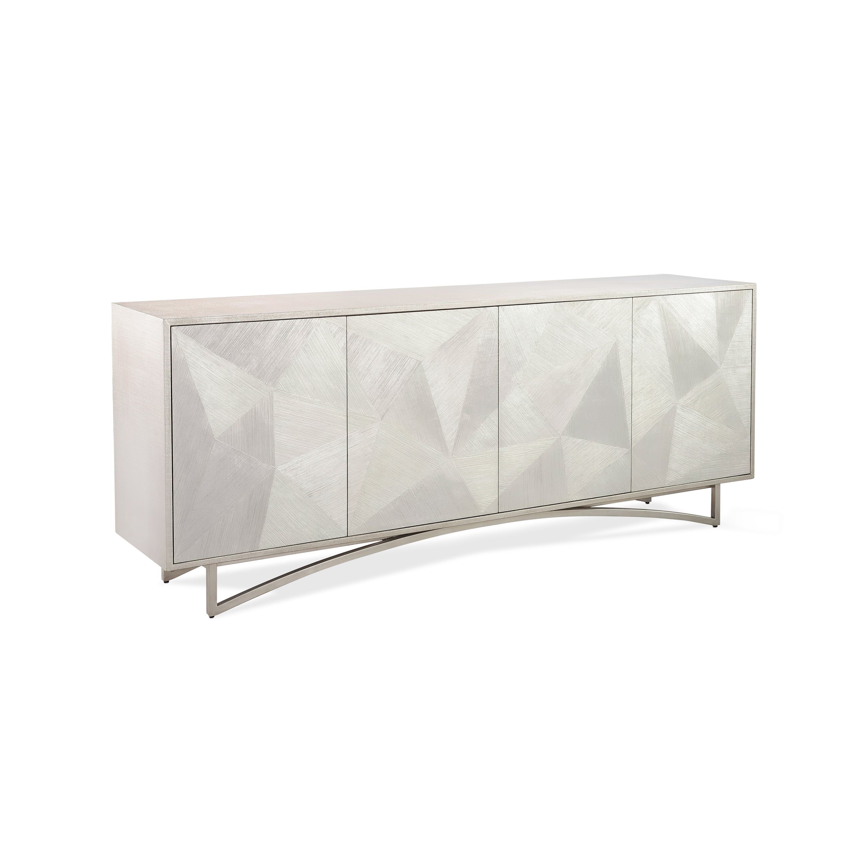 Vertex Four-Door Sideboard, Silver | John Richard - EUR-04-0935