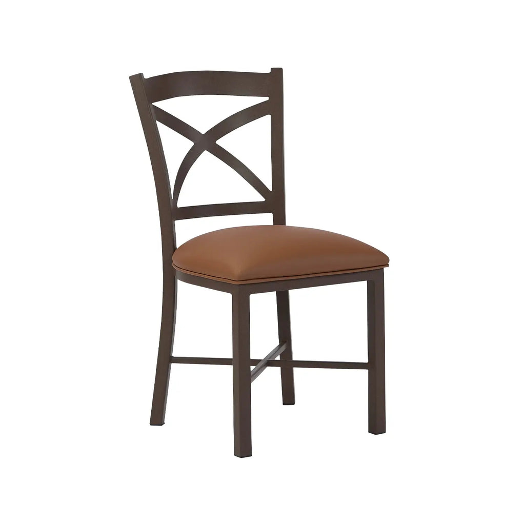 Edmonton DC713H18 Speckled Oak finish with Dillon Luggage Vinyl fabric