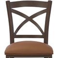Edmonton DC713H18 Speckled Oak finish with Dillon Luggage Vinyl fabric closeup