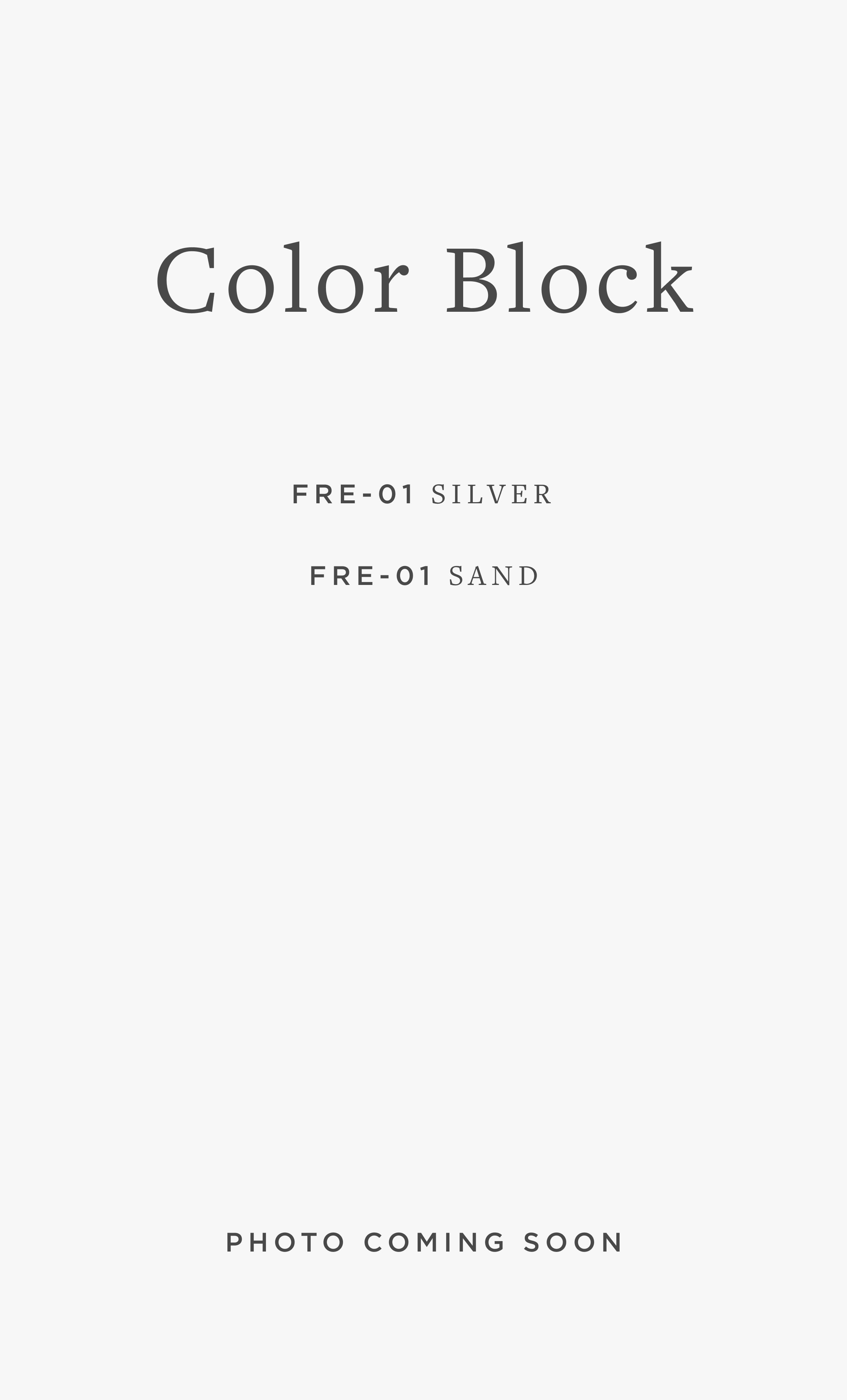 FRE-01 BR COLOR BLOCK / 01