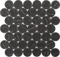 Roca Tile - Nero Marquina Dots 12 x 12 Mosaic