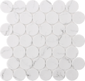 Roca Tile - White Statuary Dots 12 x 12 Mosaic