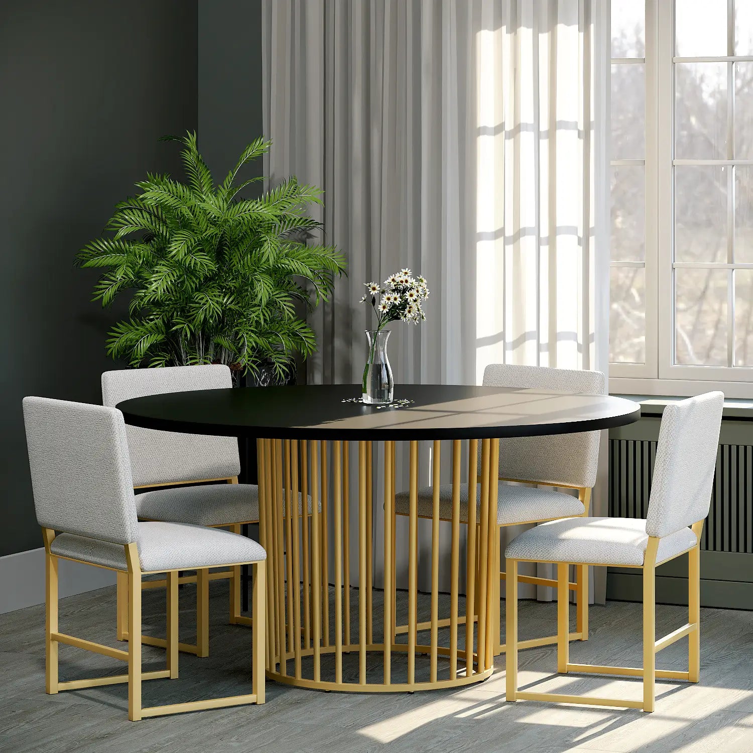 Florence base and top with Franklin chairs C