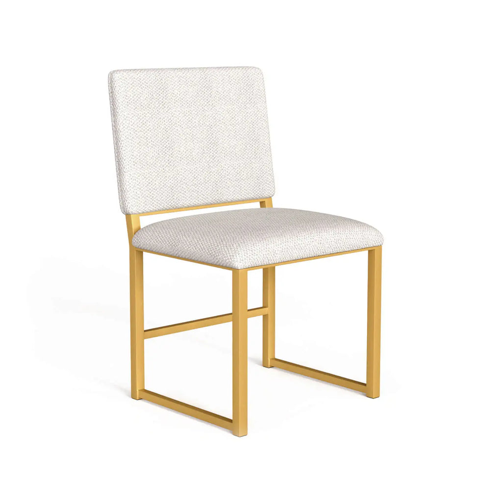 Franklin Chair DC254H18 Opaque Gold finish with French Mist fabric