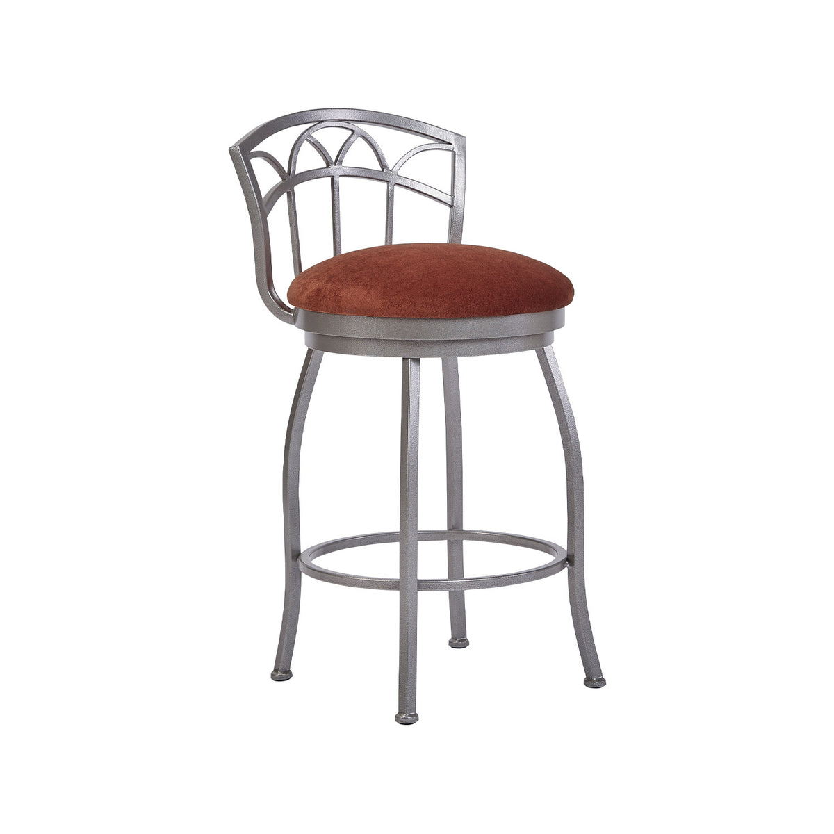 Fresno B506H26S SilverPalladium finish SonomaTerrecotta fabric angle