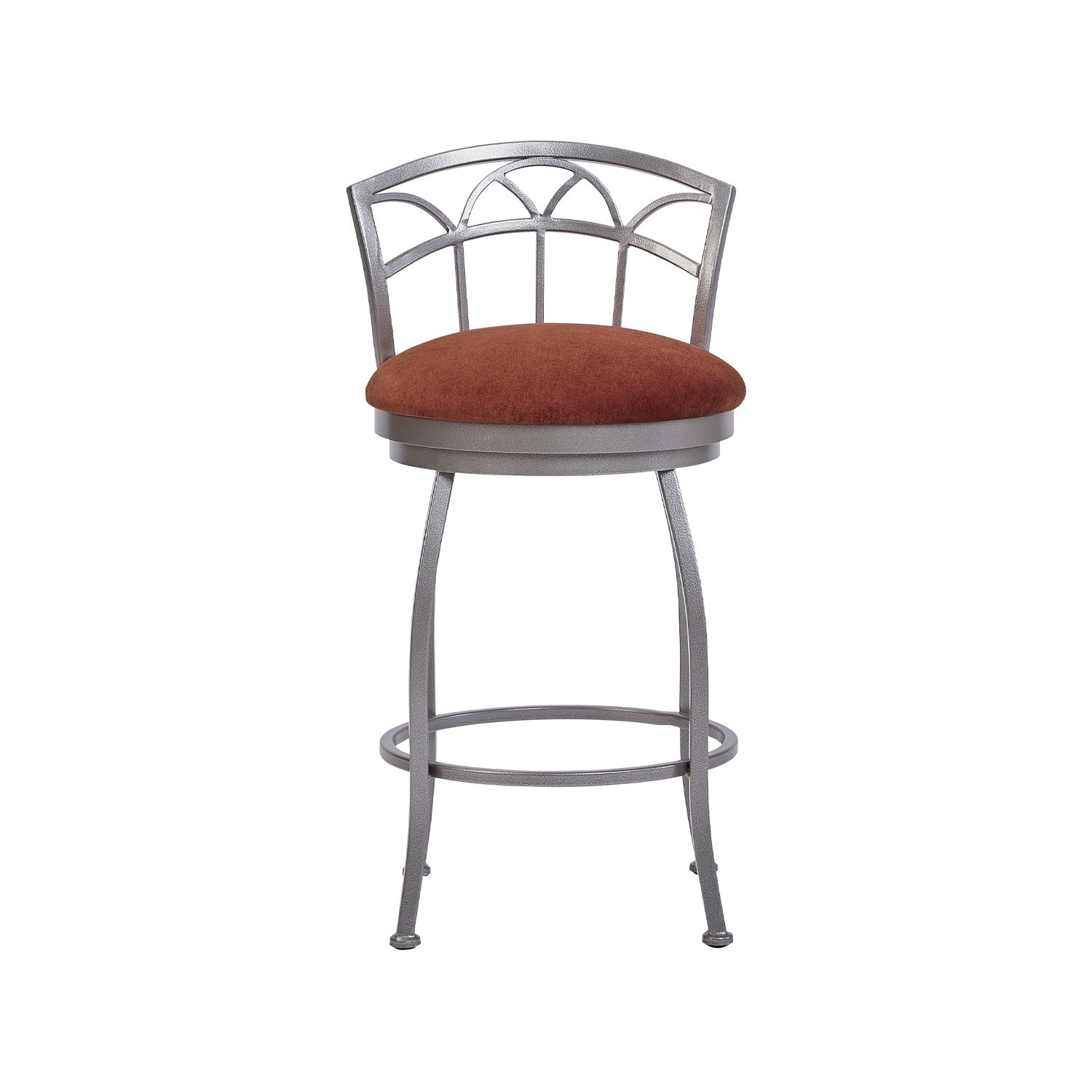 Fresno B506H26S SilverPalladium finish SonomaTerrecotta fabric front