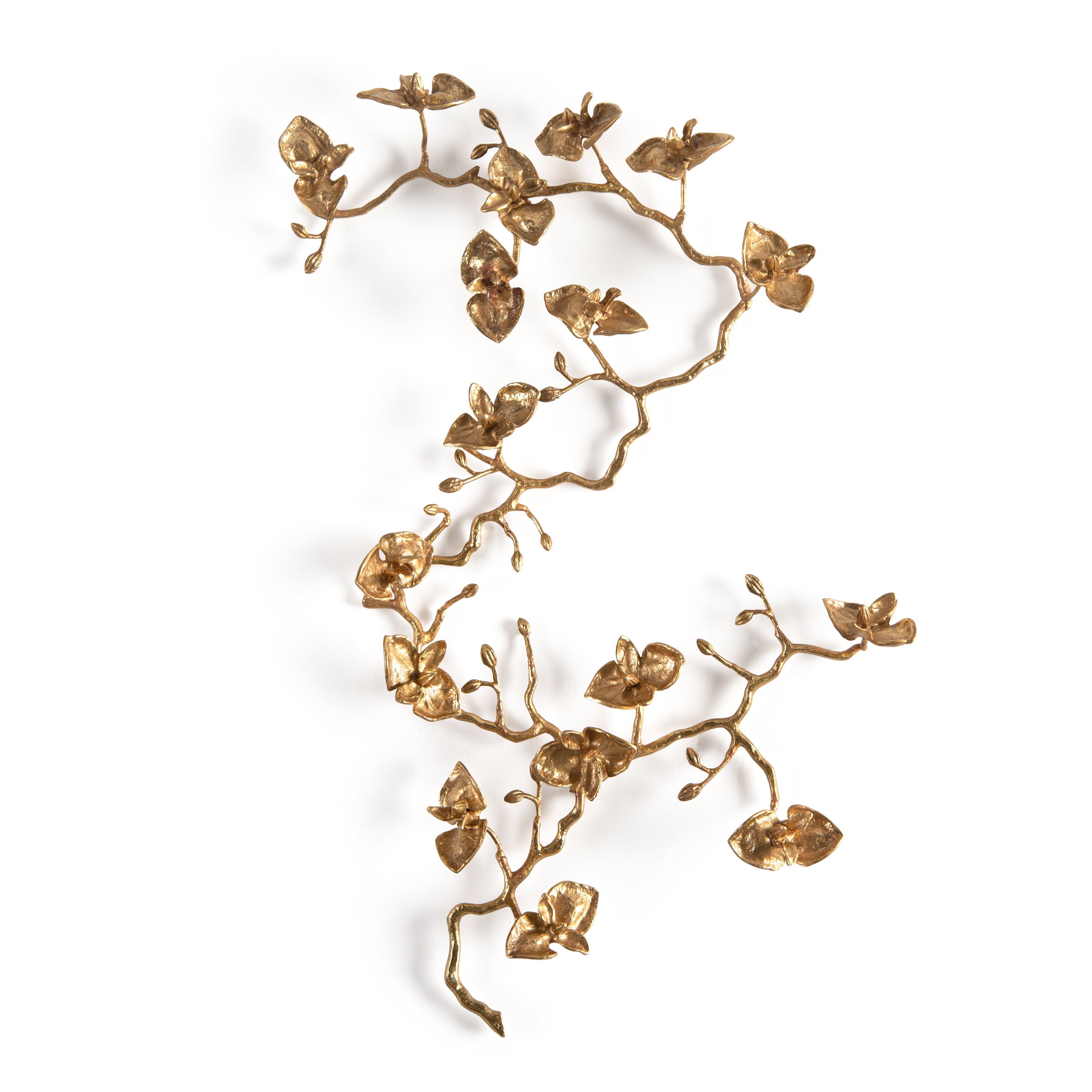 Brass Orchid Wall Sculpture II | John Richard - GBG-2618B