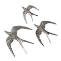 Set of Three Nickel Birds in Flight | John Richard - GBG-2791S3