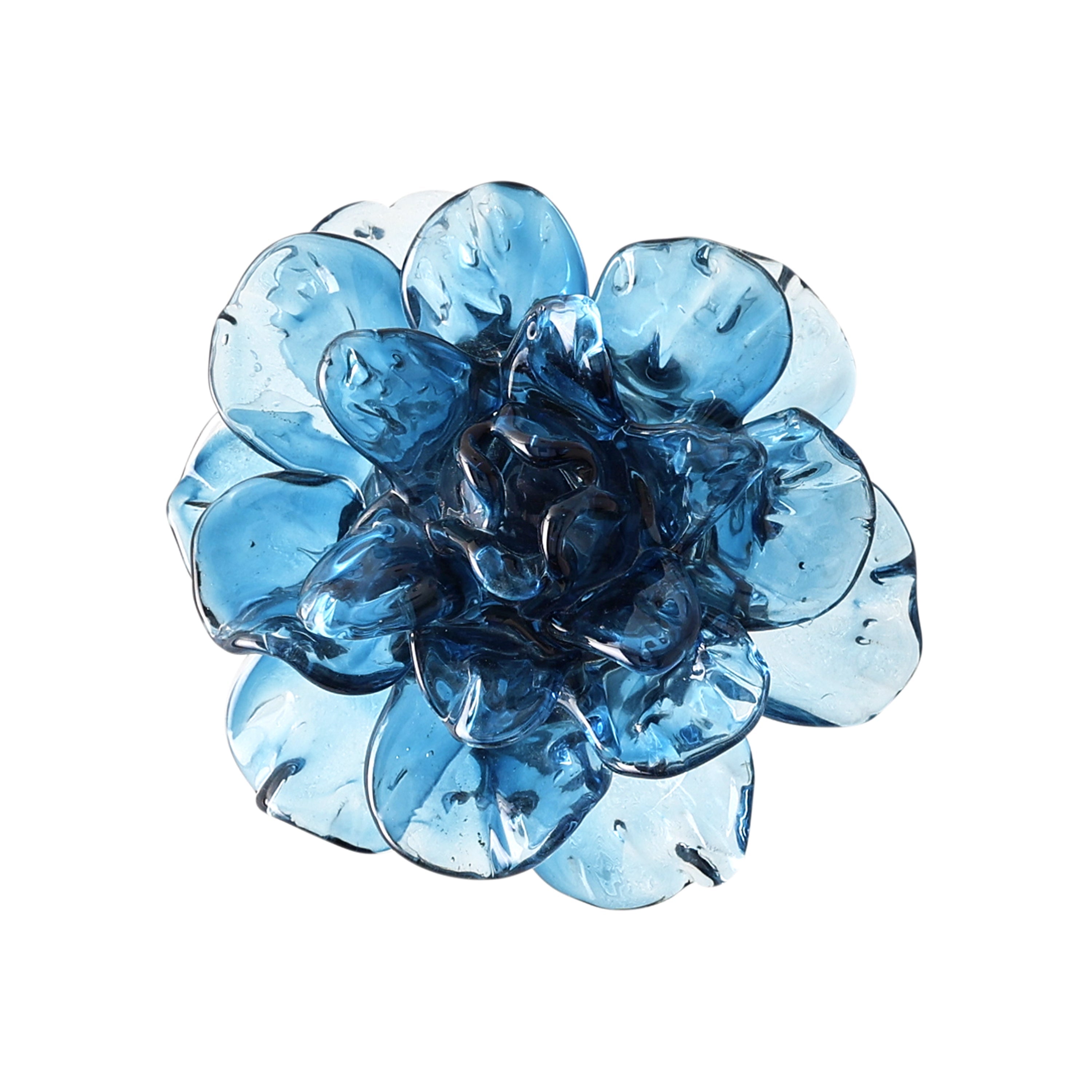 Cerulean Glass Flower Wall Art | John Richard - GBG-2979