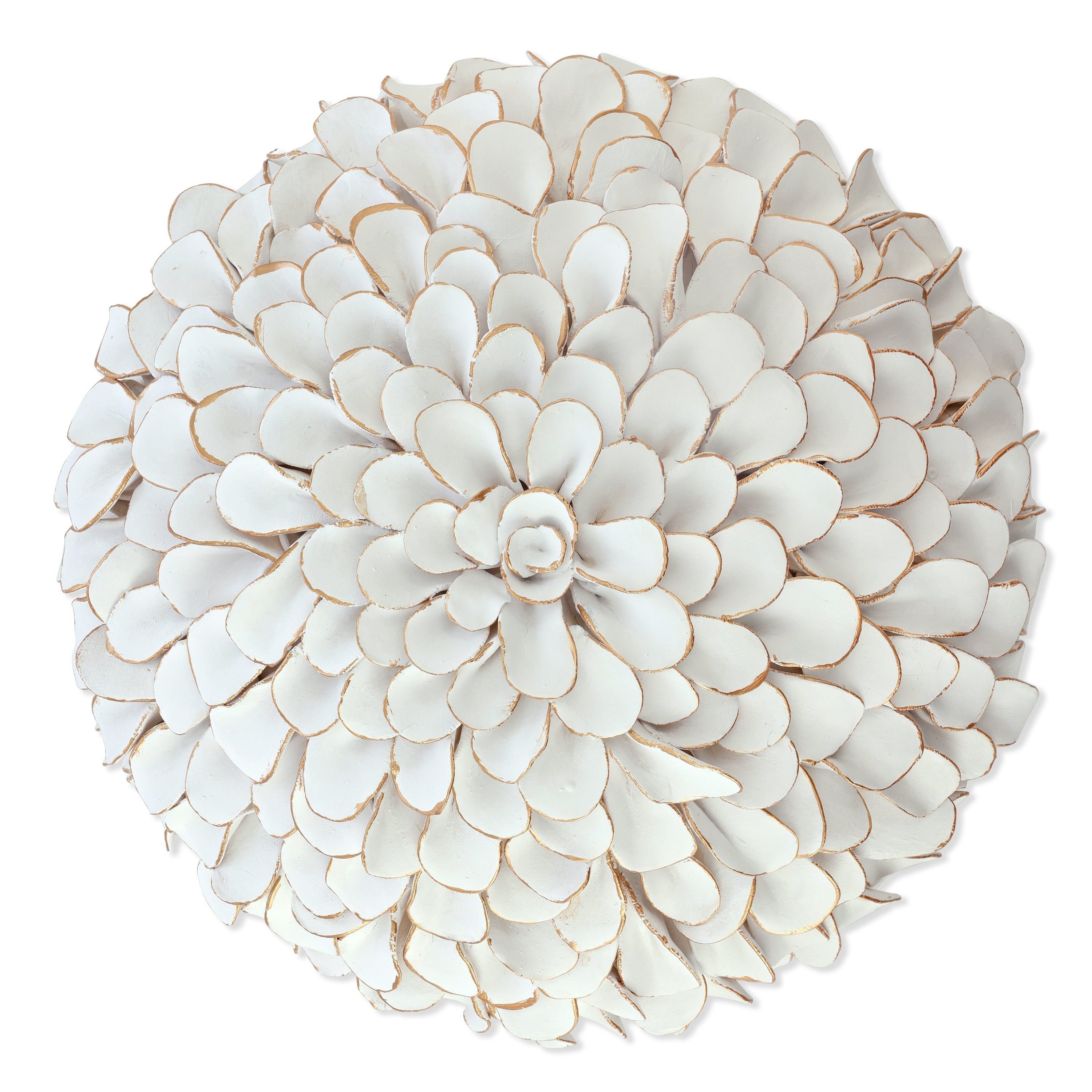 Button Flower Wall Art, White I | John Richard - GBG-3194
