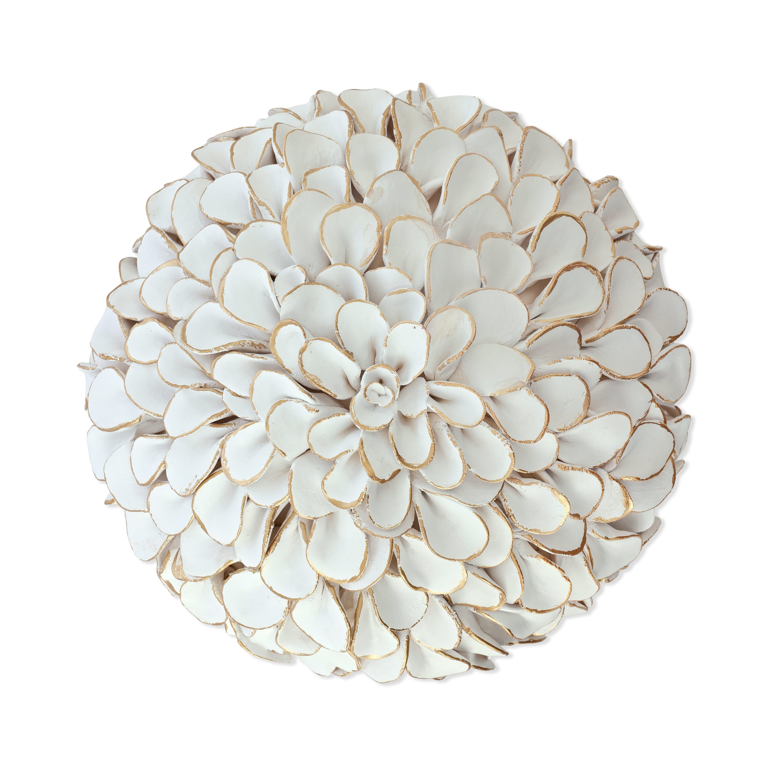 Button Flower Wall Art, White II | John Richard - GBG-3195