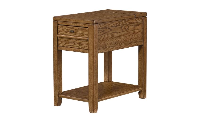 DOWNTOWN CHAIRSIDE TABLE-OAK Primary