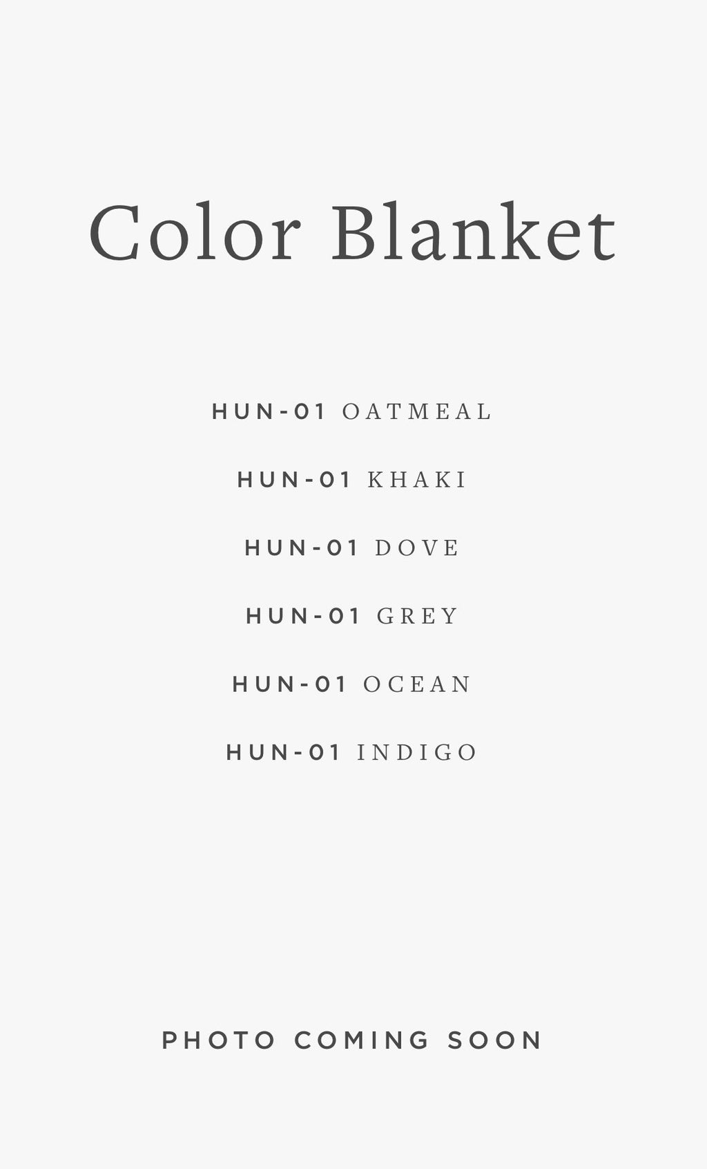 HUN-01 MH COLOR BLANKET