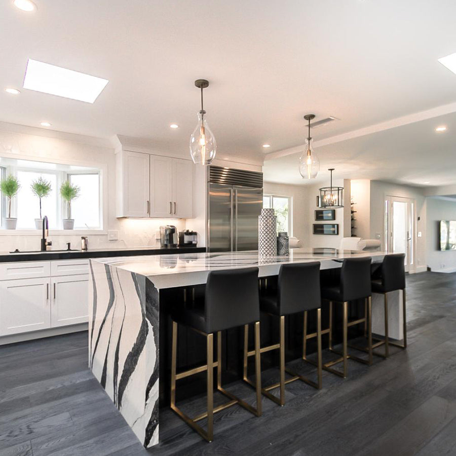 Hallmark Floors True Collection Onyx Oak by Gramar Stone Kitchen install