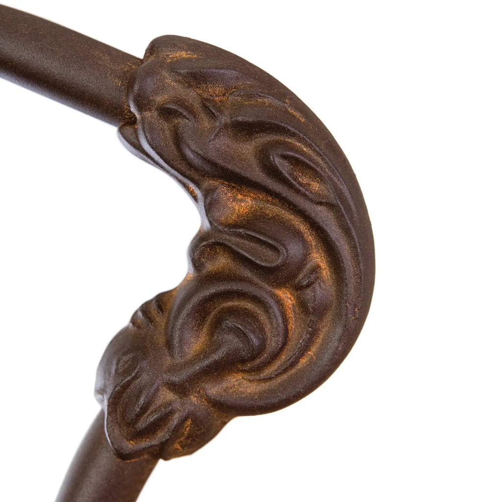 Hamilton 1052 queen CBMPF Aged Rust finish closeup