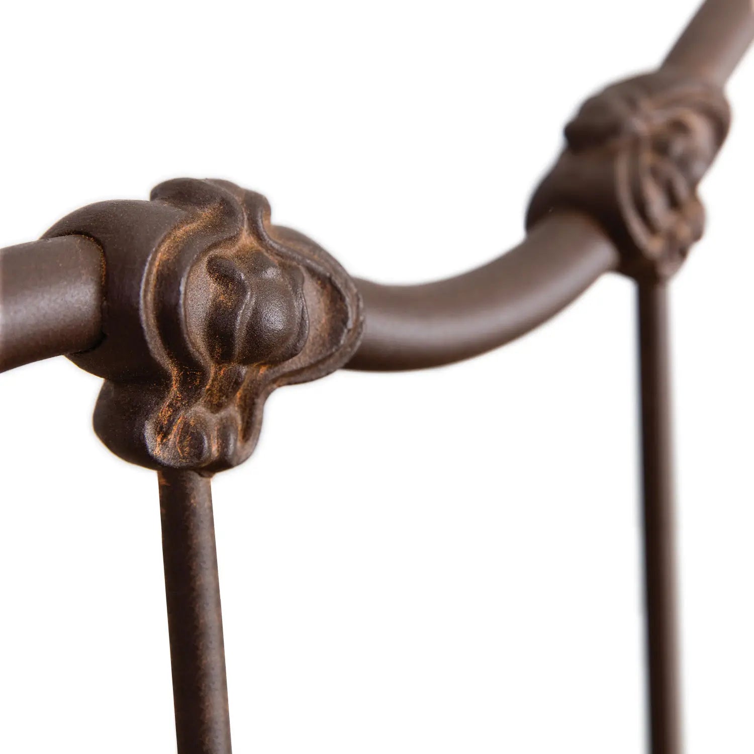 Hamilton 1052 queen CBMPF Aged Rust finish closeup