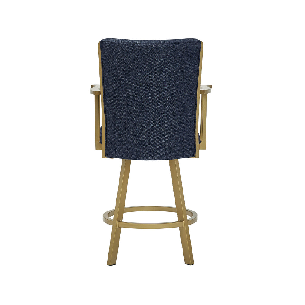 Humphrey B520H26AS OpaqueGold finish CharoMidnight fabric back