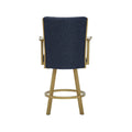 Humphrey B520H26AS OpaqueGold finish CharoMidnight fabric back