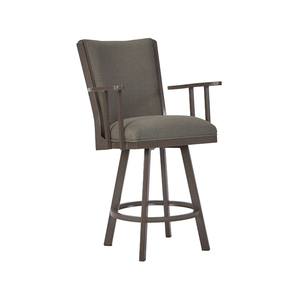 Humphrey B520H26AS OpaqueGold finish LosftGrey fabric angle