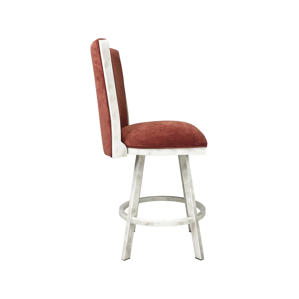 Humphrey B520H26S RusticIvory finish SonomaTerracotta fabric side