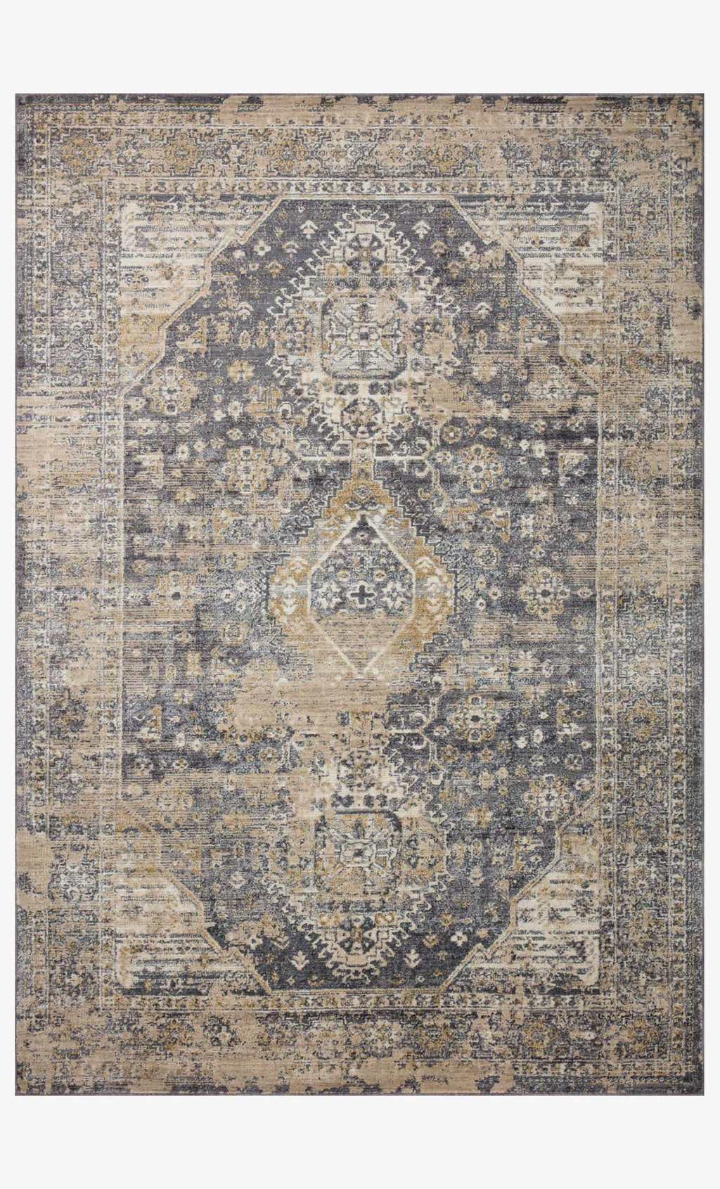 INA-03 CHARCOAL / NATURAL
