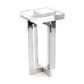Polished Nickel And Crystal Martini Table | John-Richard - JFD-0168
