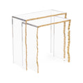 Gold-Leaf Edge Nesting Tables (Set of Two) | John-Richard - JFD-0269S2