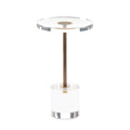 Brass And Acrylic Martini Side Table | John-Richard - JRA-10461
