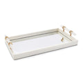Mirrored Tray With Alabaster Handles | John-Richard - JRA-10470