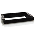 Black Leather And Mirror Tray | John-Richard - JRA-11092