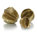 Brass Spheres of Flowing Waves, Set of 3 | John Richard - JRA-11769S3