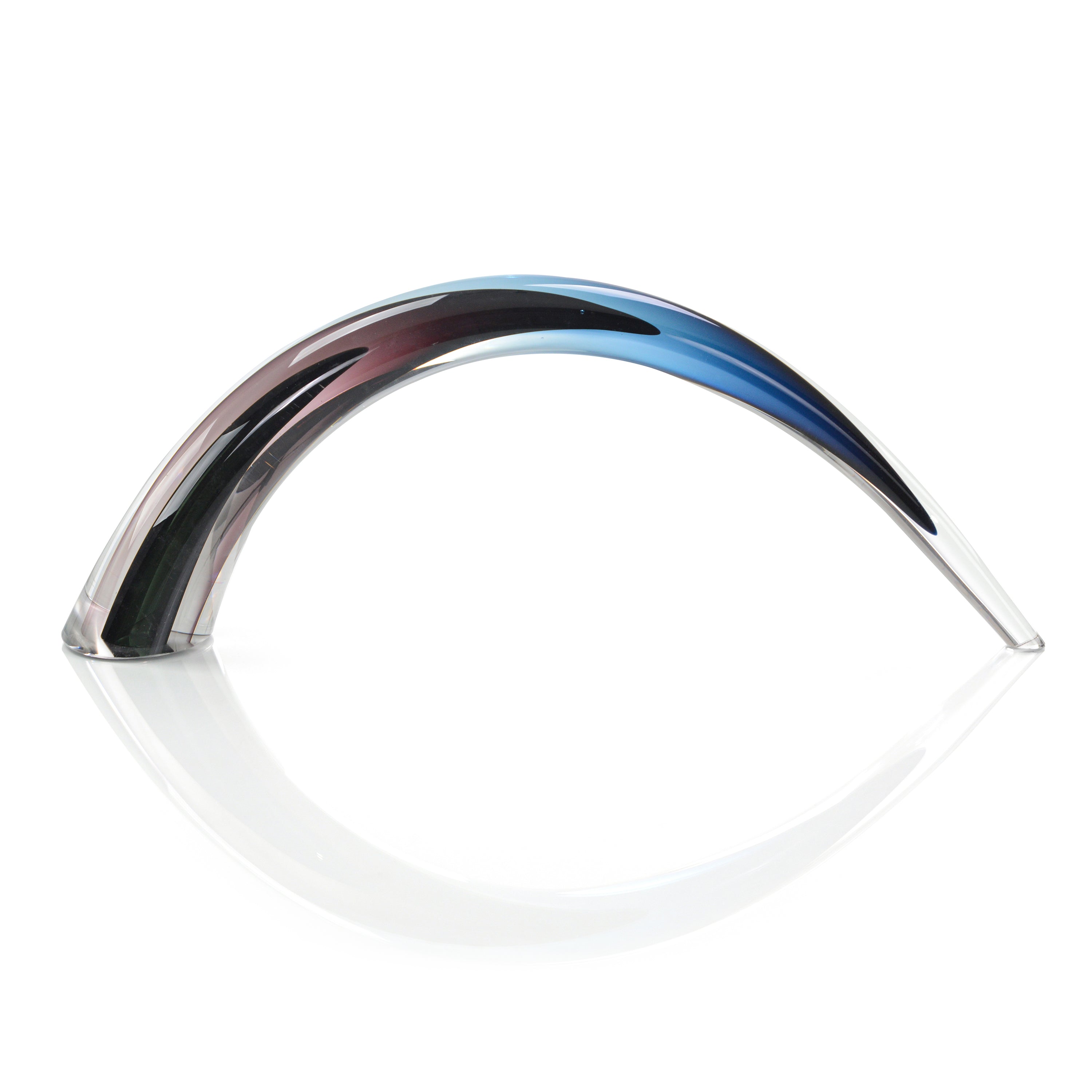 Handblown Grey, Violet, and Dark Blue Sculpture I | John Richard - JRA-13122