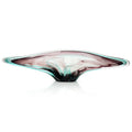 Eggplant Purple and Turquoise Handblown Glass Sculpture I | John Richard - JRA-14061