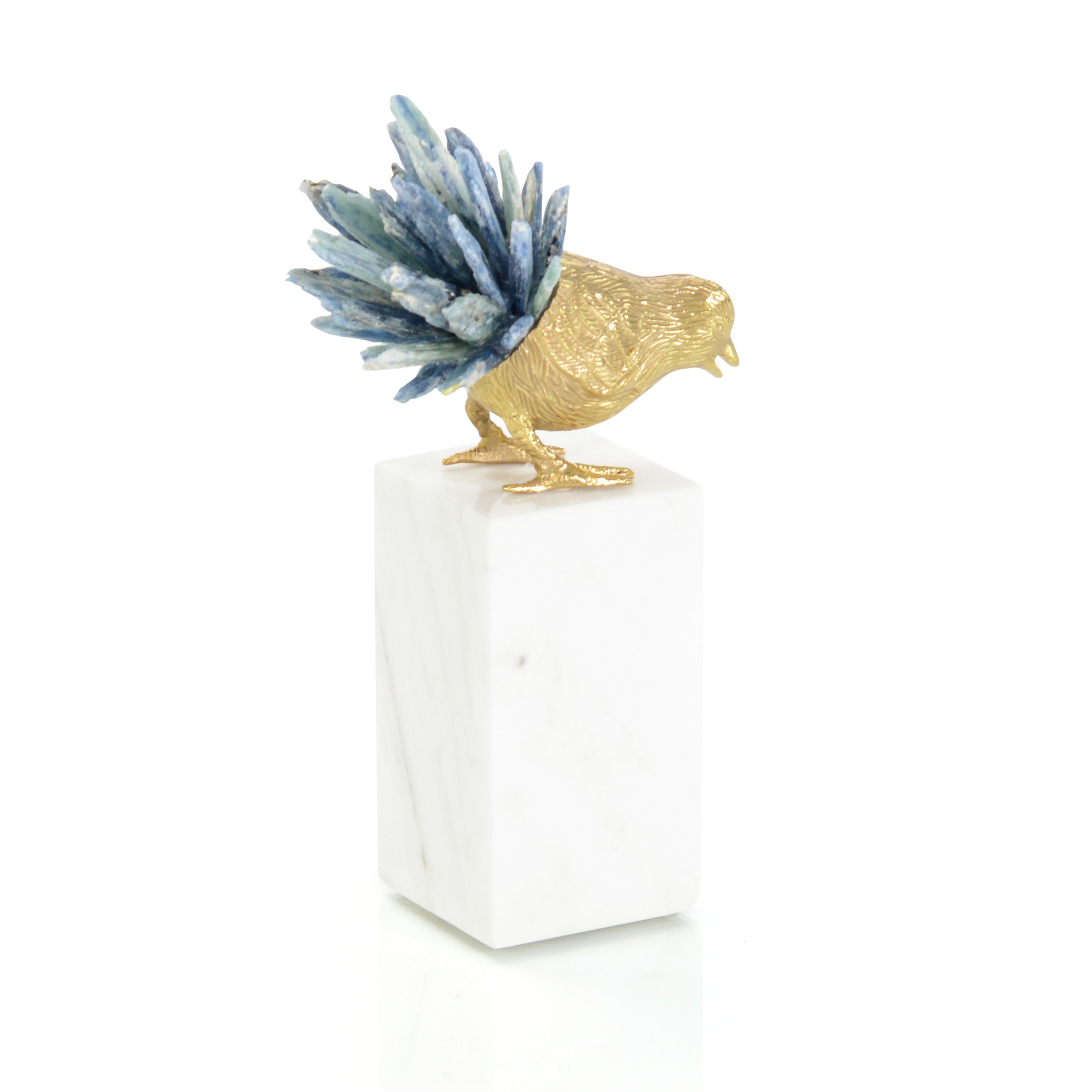 Brass Bird and Kyanite Sculpture I | John Richard - JRA-14332