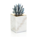 Cyanite Starburst on Marble Sculpture I | John Richard - JRA-14336