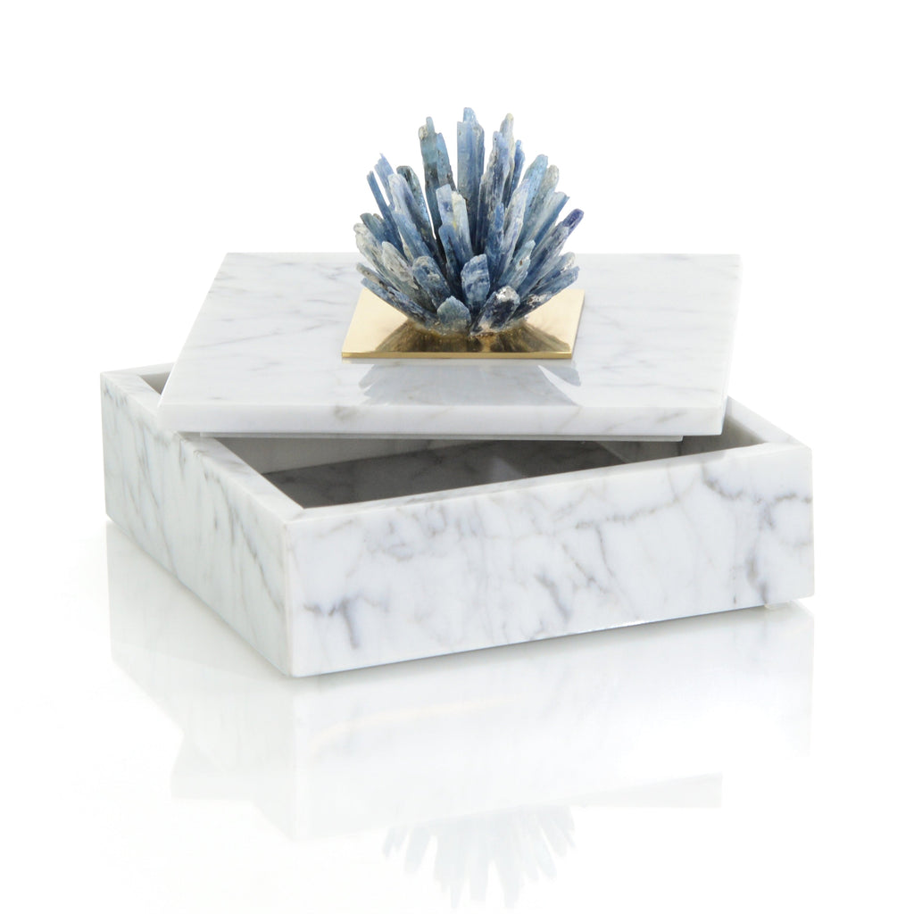 Kyanite Starburst and Marble Box | John Richard - JRA-14339