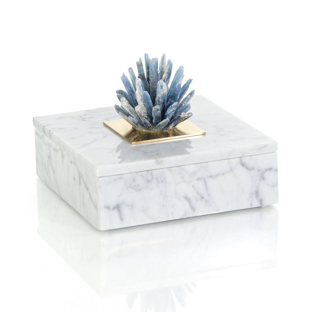 Kyanite Starburst and Marble Box | John Richard - JRA-14339