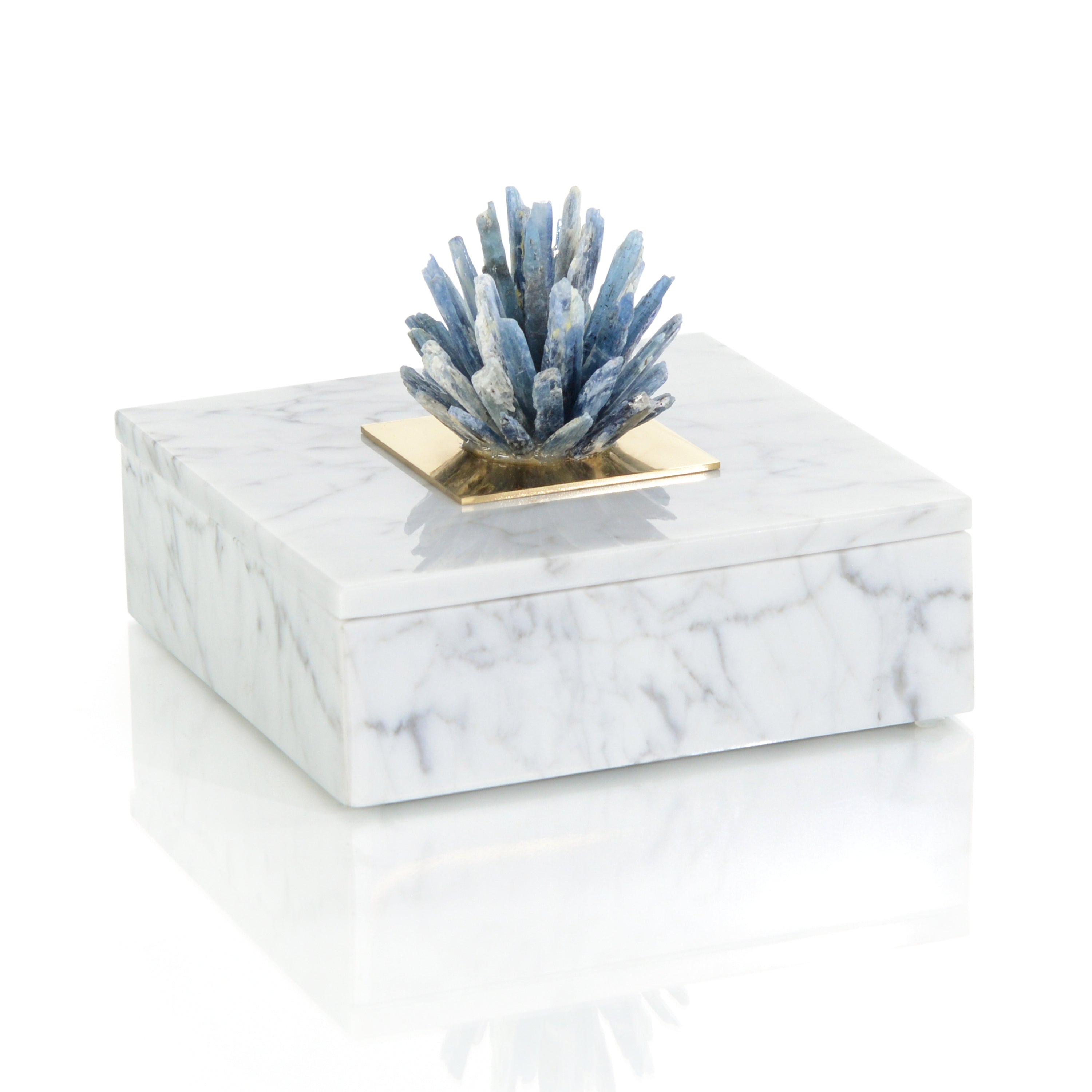 Kyanite Starburst and Marble Box | John Richard - JRA-14339