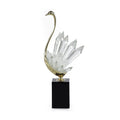 Crystalline Bird Sculpture on Black Base, Large | John Richard - JRA-15041