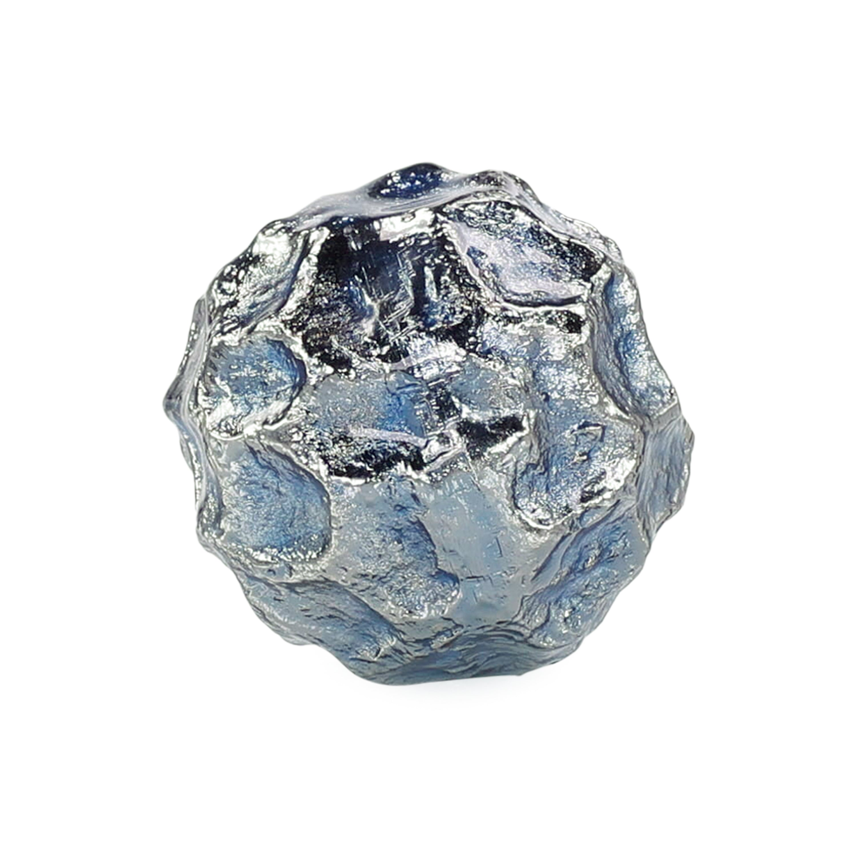 Textural Orb, Blue and Silver | John Richard - JRA-15280