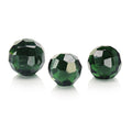 Green Cut Glass Orbs, Set of 3 | John Richard - JRA-15425S3