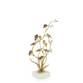 Orchids in Bloom Candleholder, Small Brass | John Richard - JRA-15487