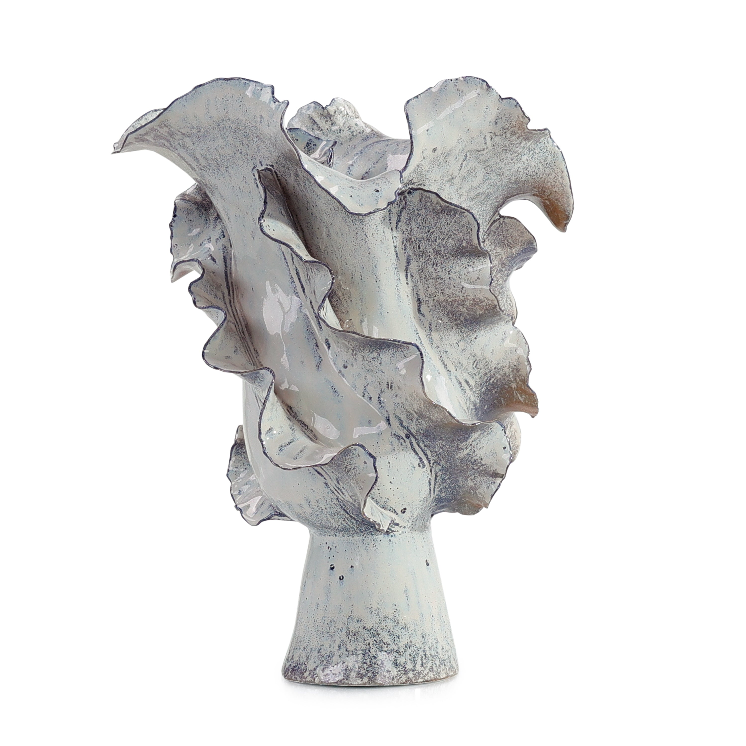 Waved Porcelain Vase, Large | John Richard - JRA-15556