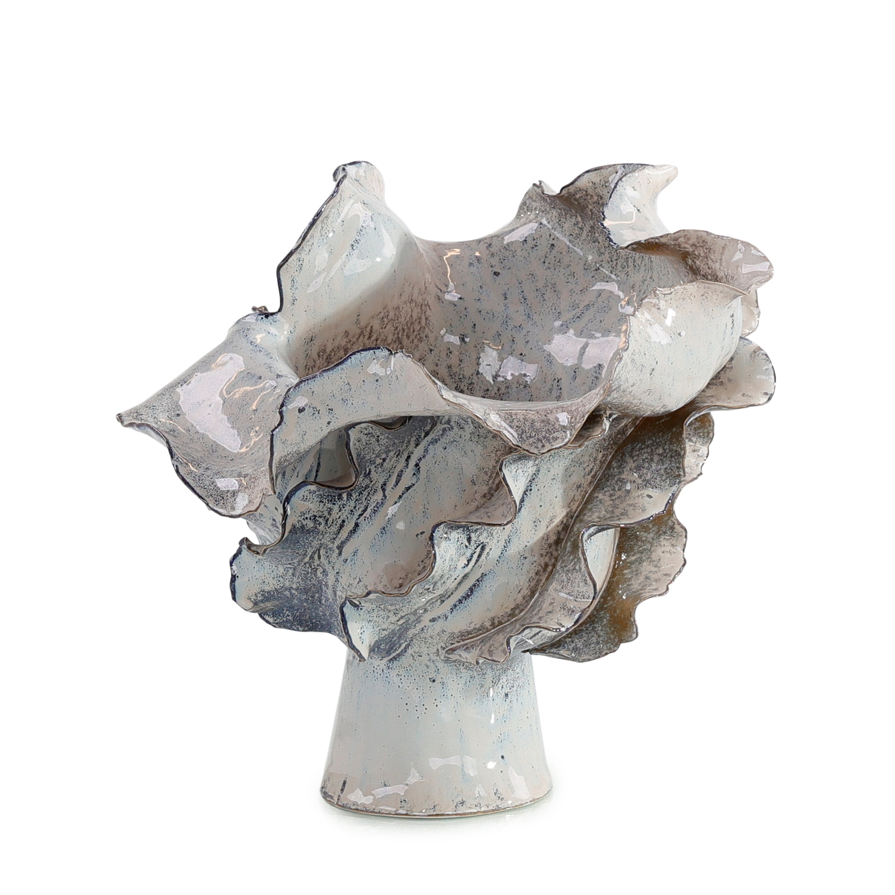 Waved Porcelain Vase, Small | John Richard - JRA-15557