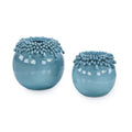 Brigid Vases, Set of 2 Blue | John Richard - JRA-15586S2