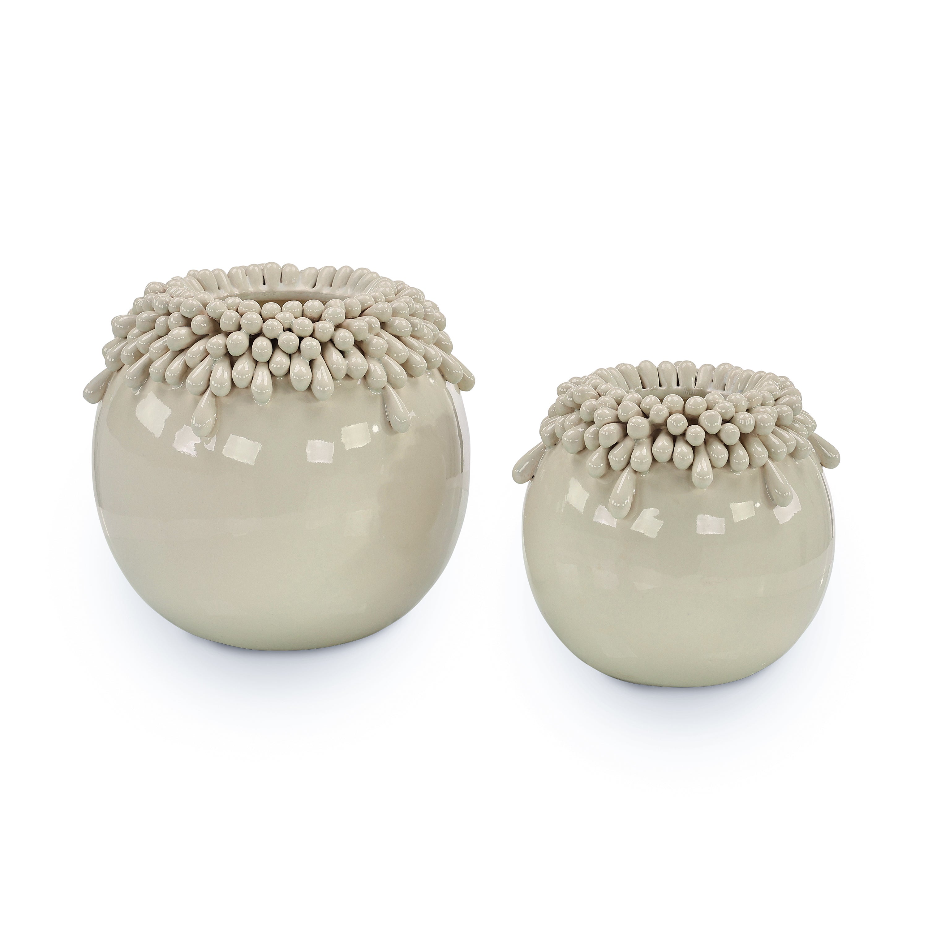 Brigid Vases, Set of 2 White | John Richard - JRA-15587S2