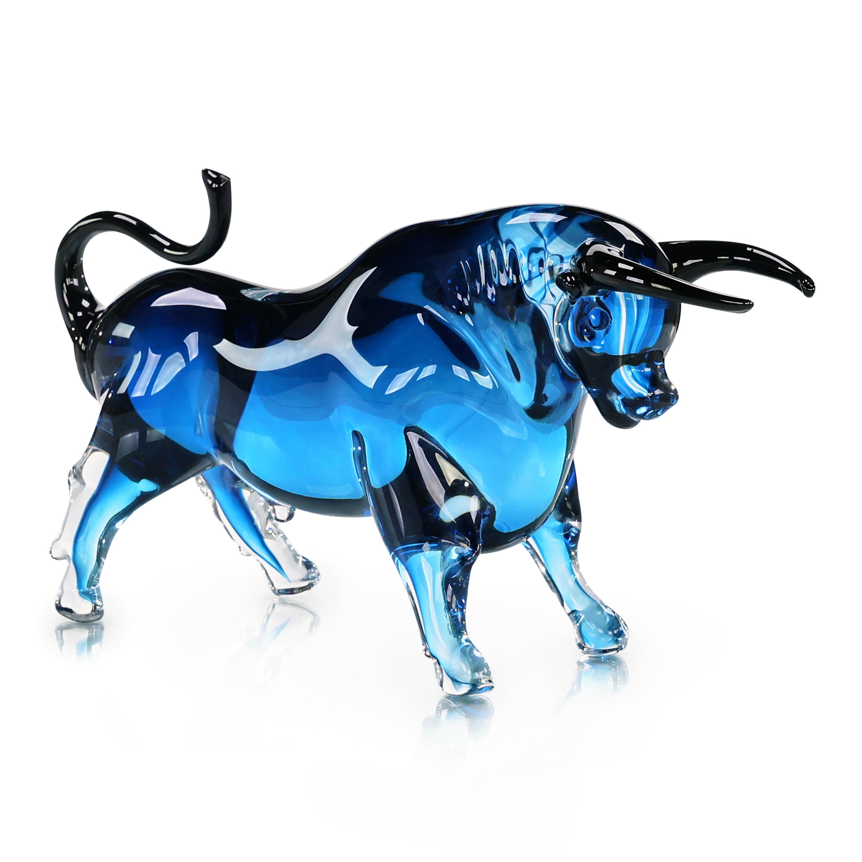 Glass Bull Sculpture | John Richard - JRA-15635