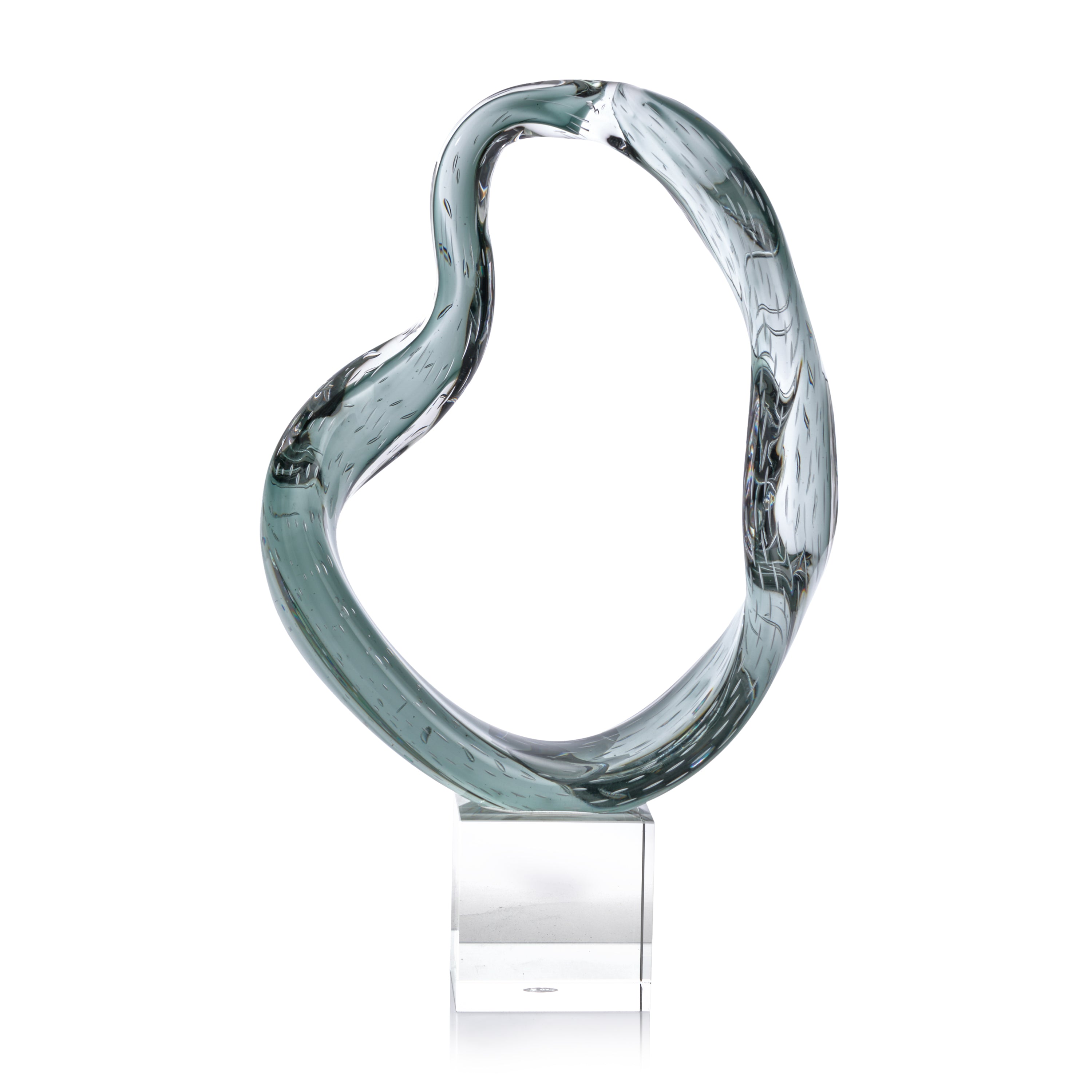 Viridian Flux Sculpture on Crystal I | John Richard - JRA-15749