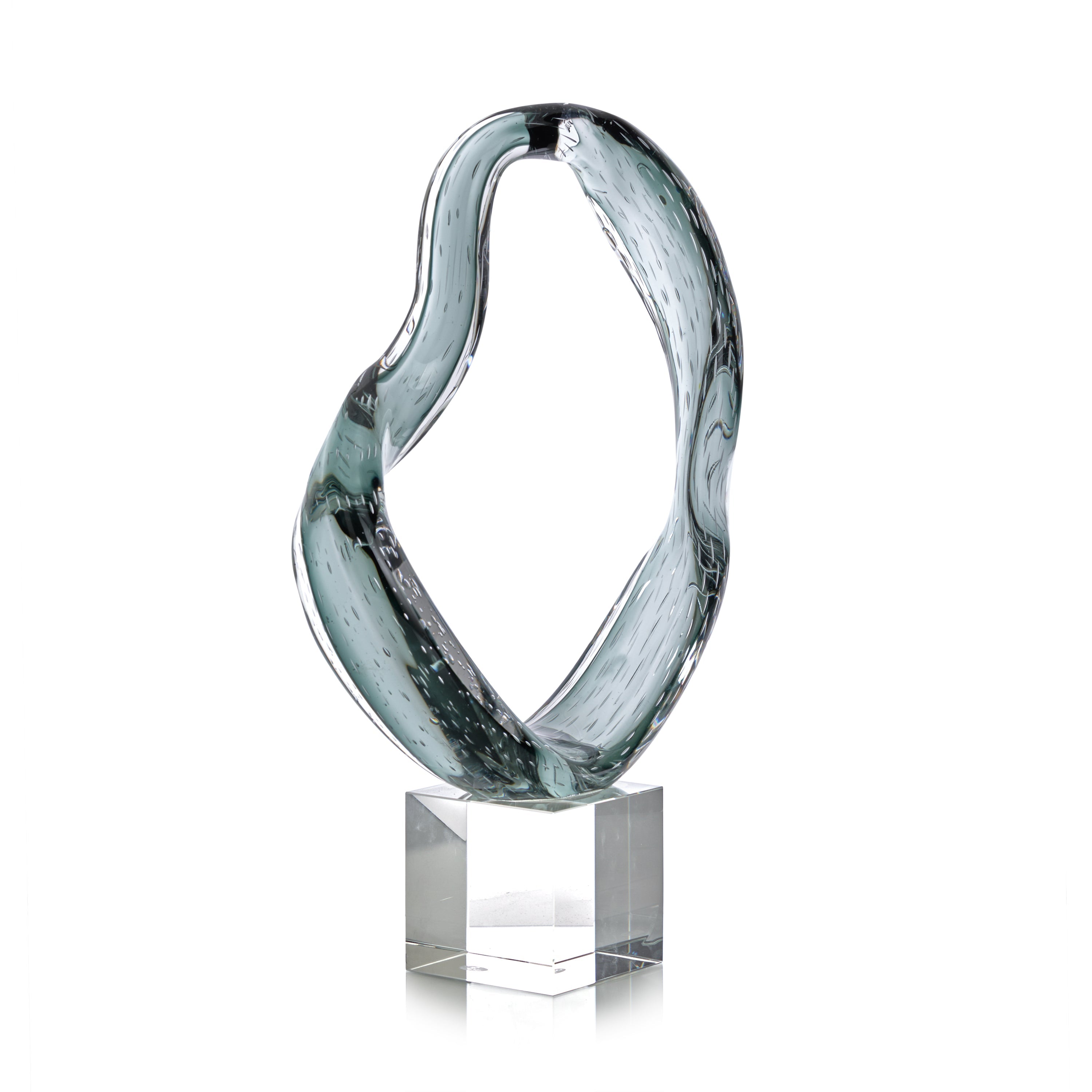Viridian Flux Sculpture on Crystal I | John Richard - JRA-15749