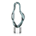 Viridian Flux Sculpture on Crystal II | John Richard - JRA-15750